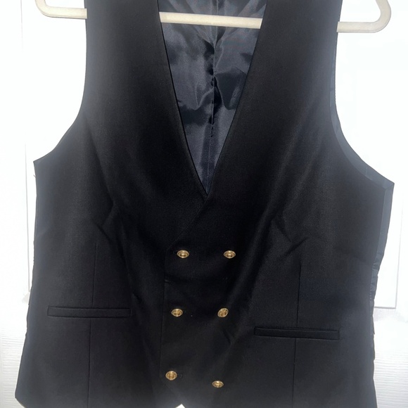 Black Slim Fit - Euro Cut 3 Piece Suit 40UK/US - Picture 9 of 11